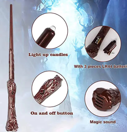 Flameless Taper Floating Candles with Magic Wand Remote